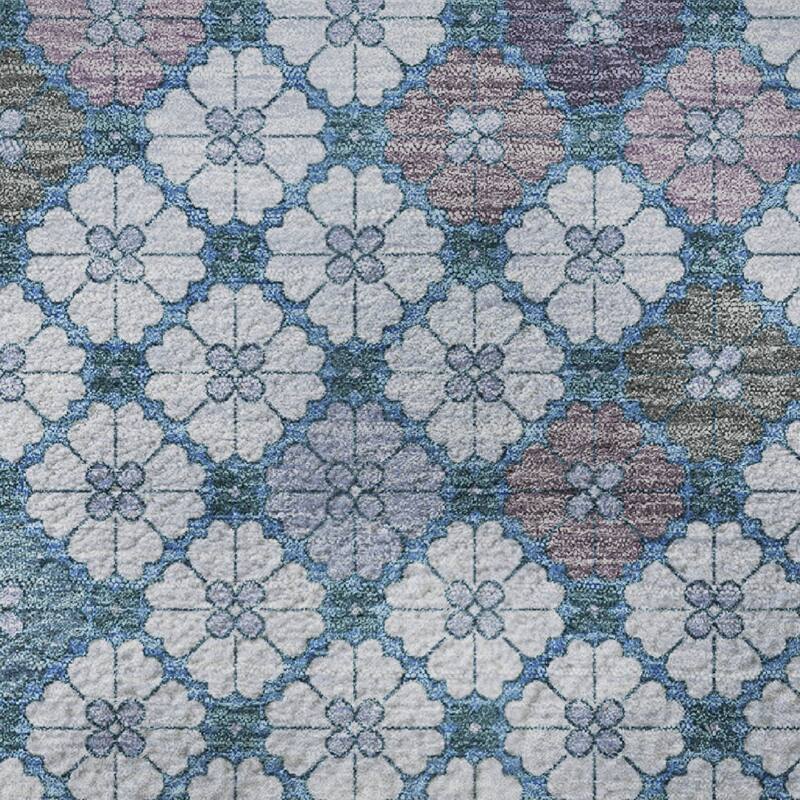 Premium Washable Super Soft Modern Mosaic Mayfield Rug