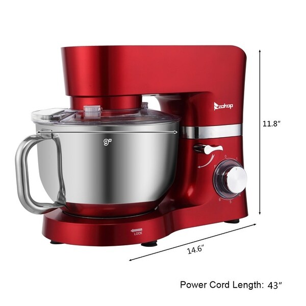 5.8Qt 660W 6-Speed Tilt-Head Stand Mixer, Kitchen Electric