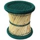 preview thumbnail 14 of 76, Natural Geo Moray Decorative Handwoven Jute Accent Stool Teal