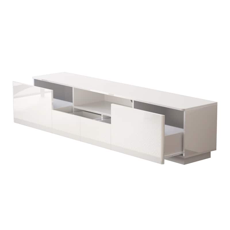 HighGloss LED TV Stand TV Entertainment Center TV Console Media Gaming