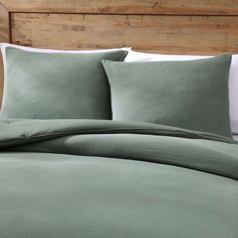 Tommy Bahama Paradisio Cotton Green Reversible Comforter Set
