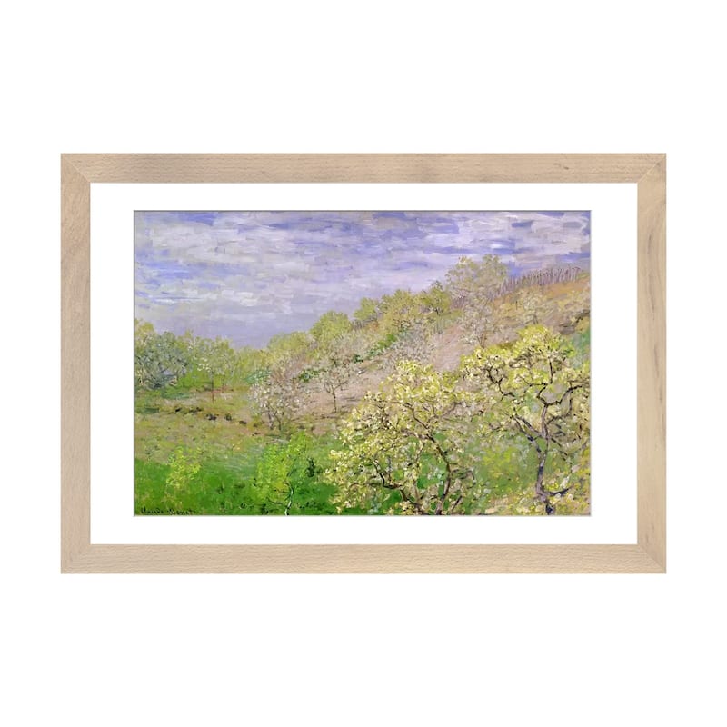 iCanvas "Trees in Blossom" by Claude Monet - Natural - 24x32x1