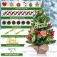 preview thumbnail 3 of 3, 23.6" Tabletop Christmas Tree, Artificial Mini Xmas Pine Tree with LED String Lights Ornaments, Holiday Decoration - 18