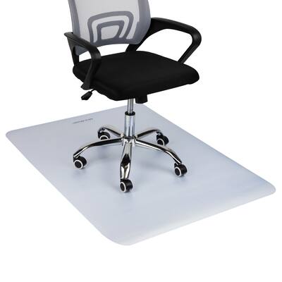 Mind Reader 9-to-5 Collection, Office Chair Mat, Anti-Skid Floor Protector, 48 x 36, PVC, Clear