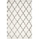 preview thumbnail 56 of 62, SAFAVIEH Handmade Barcelona Shag Attie Polyester Rug 4' x 6' - Ivory/Silver - Rectangle
