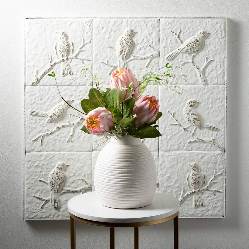 Sullivans 30" Bird Wall Decor, White