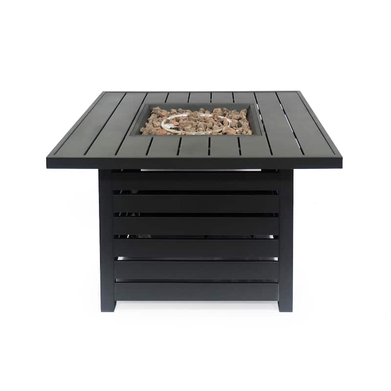 Rene Black Iron Fire Pit by Christopher Knight Home - N/A