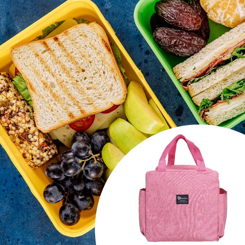 Lunch Box for Women/Men, Insulated Cooler Lunch Bag, 9.8x5.5x9.8 Inch