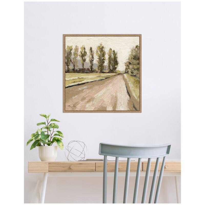 Kate and Laurel Petit View No 9 by Mackenzie Nelson Framed Canvas Wall Art Print