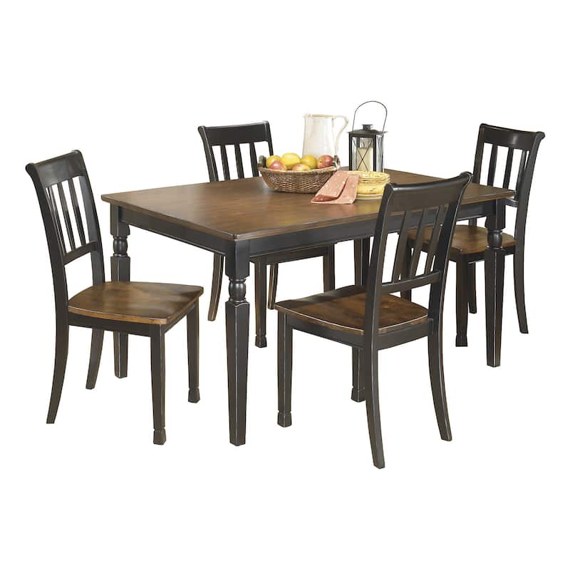 Signature Design by Ashley Owingsville Black/Brown 5-Piece Dining Package