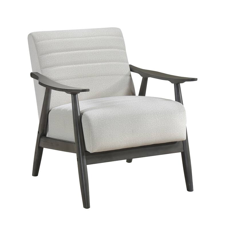Casual Velvet Upholstered Armchair Featuring Channel Stitching