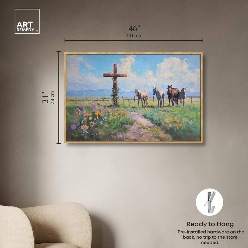 Faithful Pasture Canvas by Art Remedy