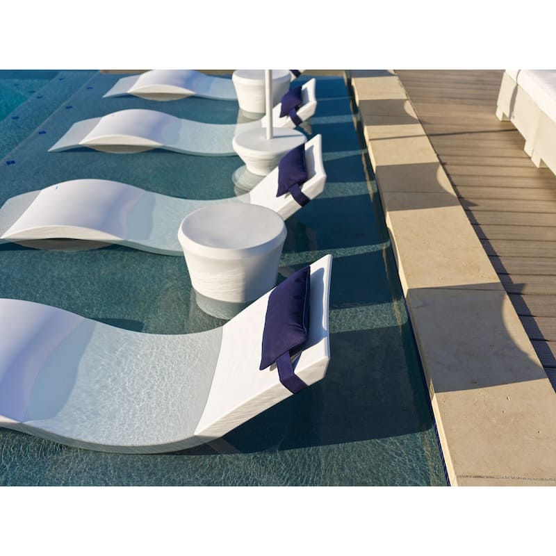 Ledge Lounger - Signature Chaise - Inside Pool & Sun Shelf Lounge Chair - Designed for Shallow Shelves Up to 9"