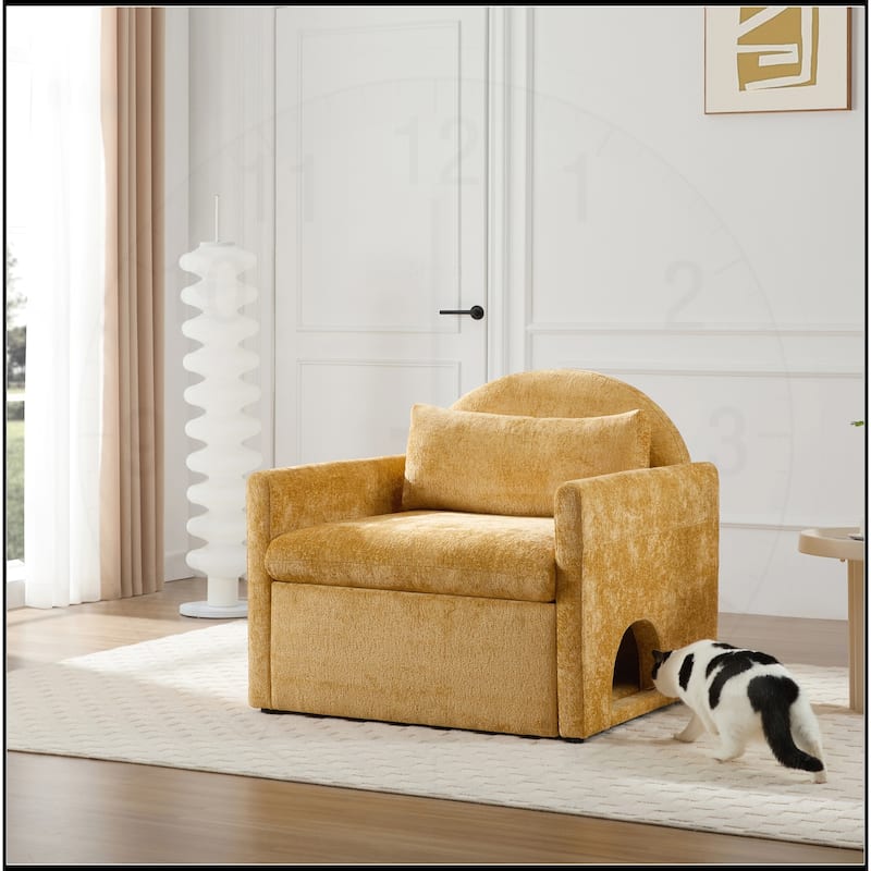 Chenille Oversized Armchair Accent Chair