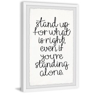 'Stand Up for What Is Right' Framed Painting Print - Bed Bath & Beyond ...