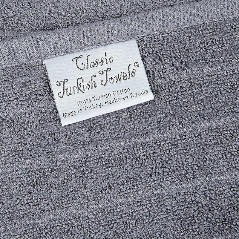 Classic Turkish Towels 100% Turkish Cotton Bath Sheets Plush Ribbed 3 Piece 40x65" - 40x65