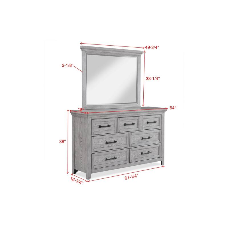 Debra 3 Piece Gray Panel Bench Footboard Bedroom Set