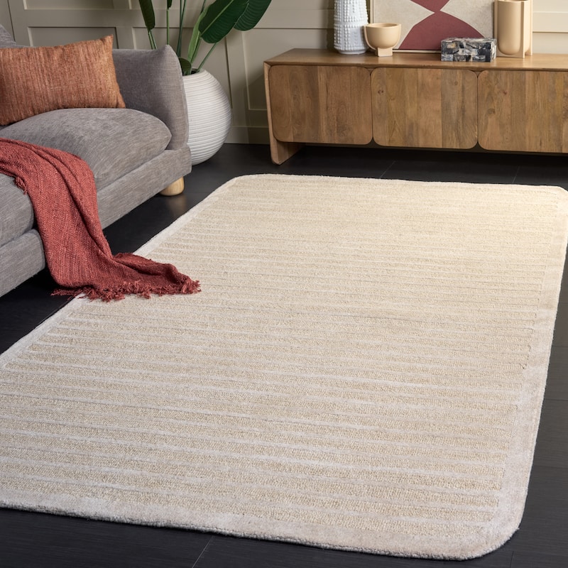 SAFAVIEH Handmade Ebony Sawako Wool Rug