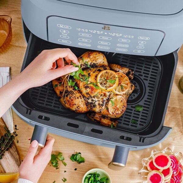 9QT TriZone Air Fryer White Icing by Drew Barrymore Bed Bath Beyond 36496609
