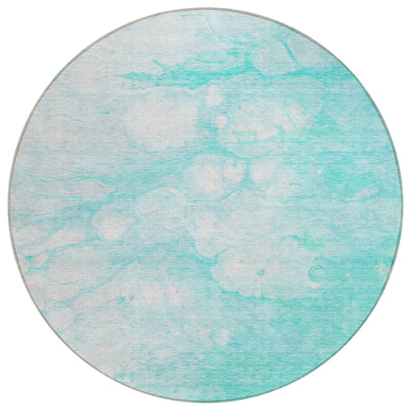 HomeRoots Abstract Transitional Rectangle Outdoor Rug
