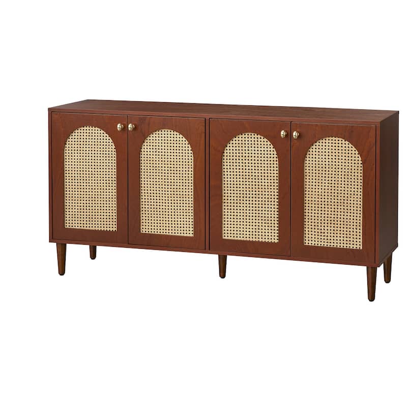 Lifestorey Montello 4-Door Sideboard with Cane