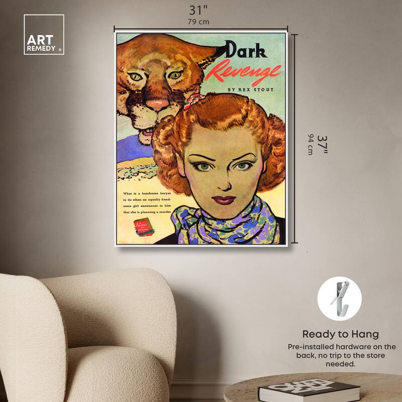 Dark Revenge Book 1939 Canvas by Art Remedy