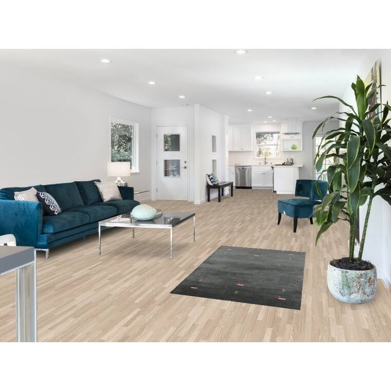 Tribal Green Gabbeh Indian Accent Rug Handmade Wool Carpet - 2'11" x 4'10"