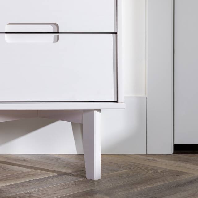 Middlebrook Mid-Century Solid Wood 2-Drawer Nightstand