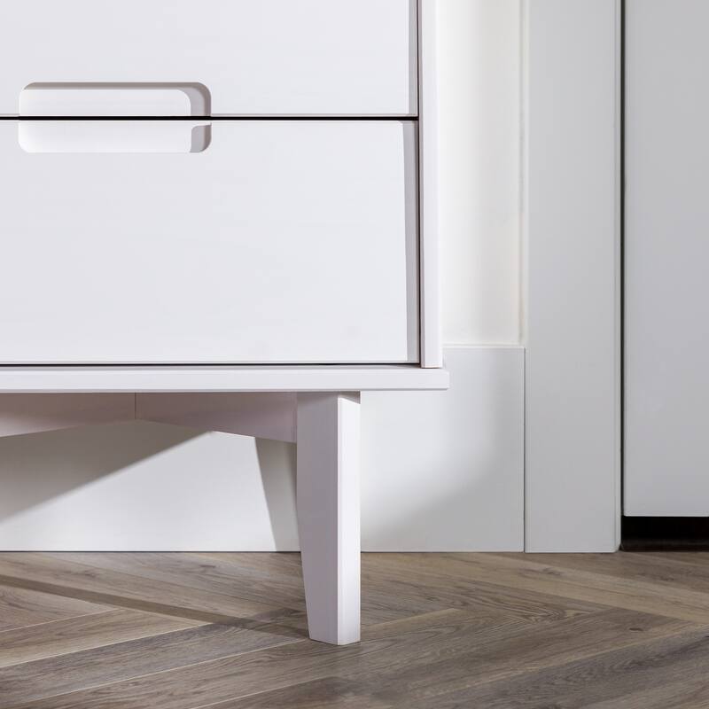 Middlebrook Mid-Century Solid Wood 2-Drawer Nightstand
