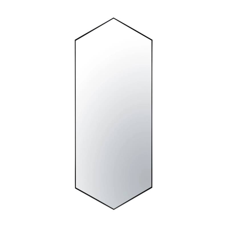 Put A Spell On You 24x60 Framed Hexagonal Mirror - Black
