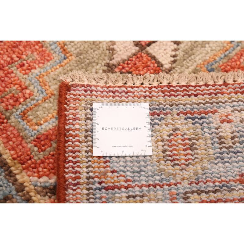 ECARPETGALLERY Hand-knotted Jules Serapi Dark Copper Wool Rug - 2'7 x 9'10