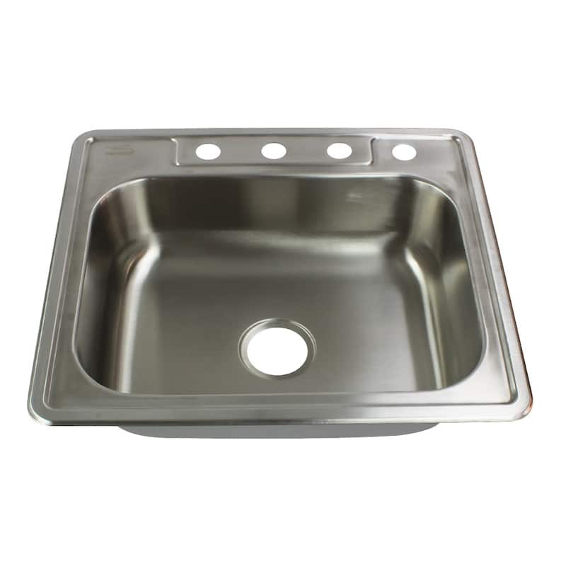 Transolid K-STSB25227-3 Select 25" Drop In Single Basin Stainless