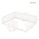 preview thumbnail 25 of 30, Roomfitters Queen Size Wood Floor Bed Frame with Fence and Door, Stylish and Practical Sleeping Solution for Any Bedroom