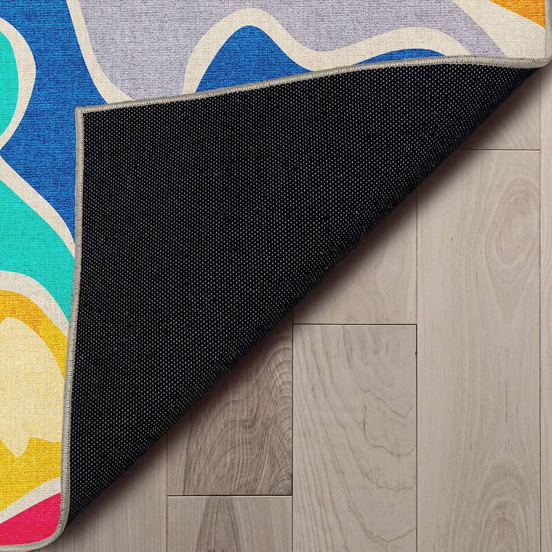 Well Woven Crayola Bright Modern Dining Bedroom Playroom Low-Pile Rug