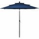 preview thumbnail 44 of 56, Gymax 10ft 3 Tier Patio Market Umbrella Aluminum Sunshade Shelter