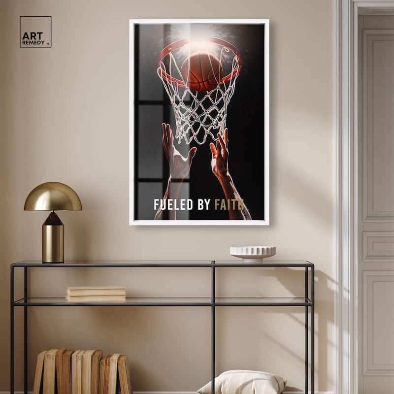Fueled by Faith Basketball Shadowbox by Art Remedy