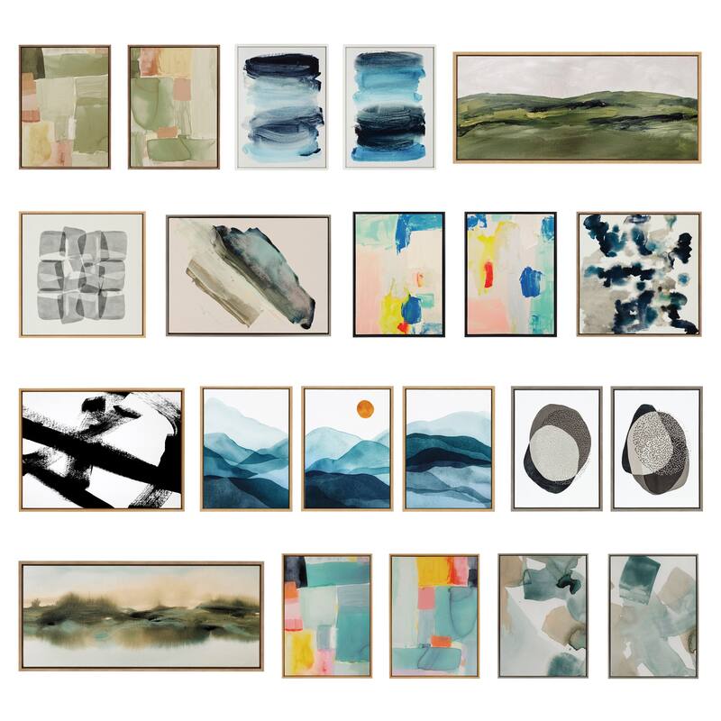 Kate and Laurel Sylvie Tranquil Landscape IV Framed Canvas by Amy Lighthall