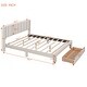 preview thumbnail 10 of 50, Pink Full Velvet Upholstered Bed with Large Storage Drawer - Chic & Functional