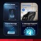 preview thumbnail 13 of 26, Ghaw Modern Faux Leather LED Zero Gravity Massage Chair with Bluetooth Speaker and USB Port by Furniture of America