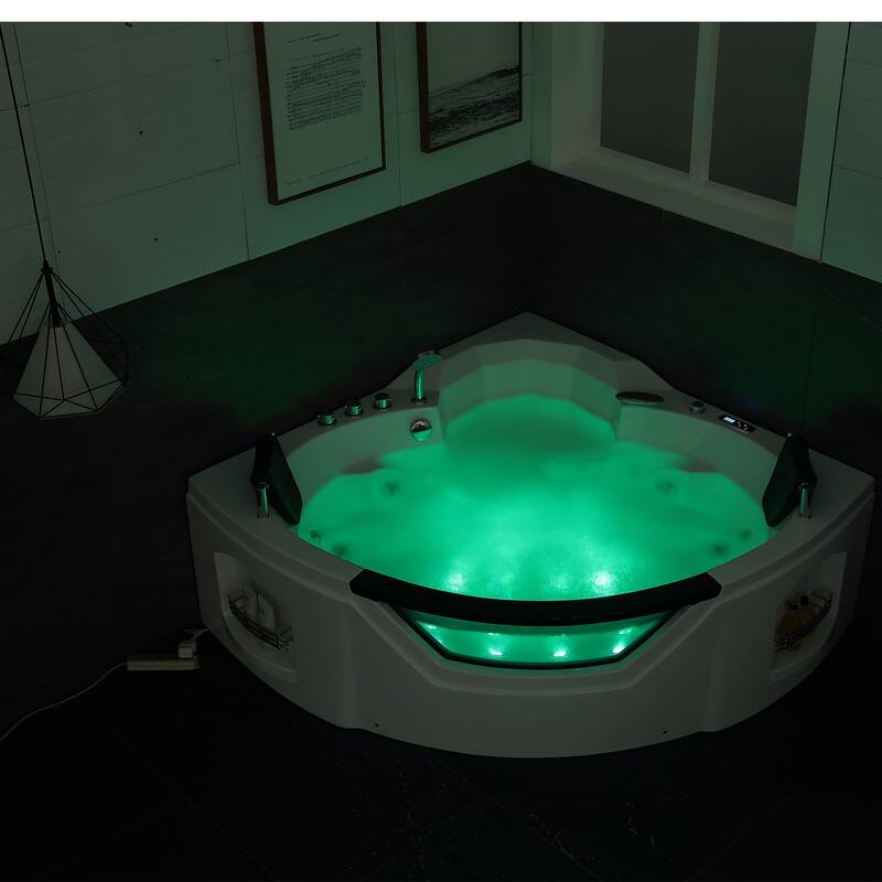 A&E Bath Shara 61-inch Freestanding Jetted Tub