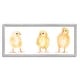 preview thumbnail 8 of 22, Stupell Baby Chick Trio Watercolor Portrait Kids' Wild Animals Framed Wall Art - Yellow 24 x 10 - Grey
