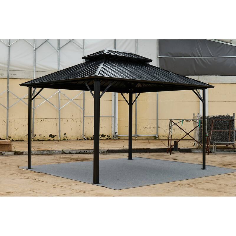 10*10 color steel tile double-roof pavilion gazebo