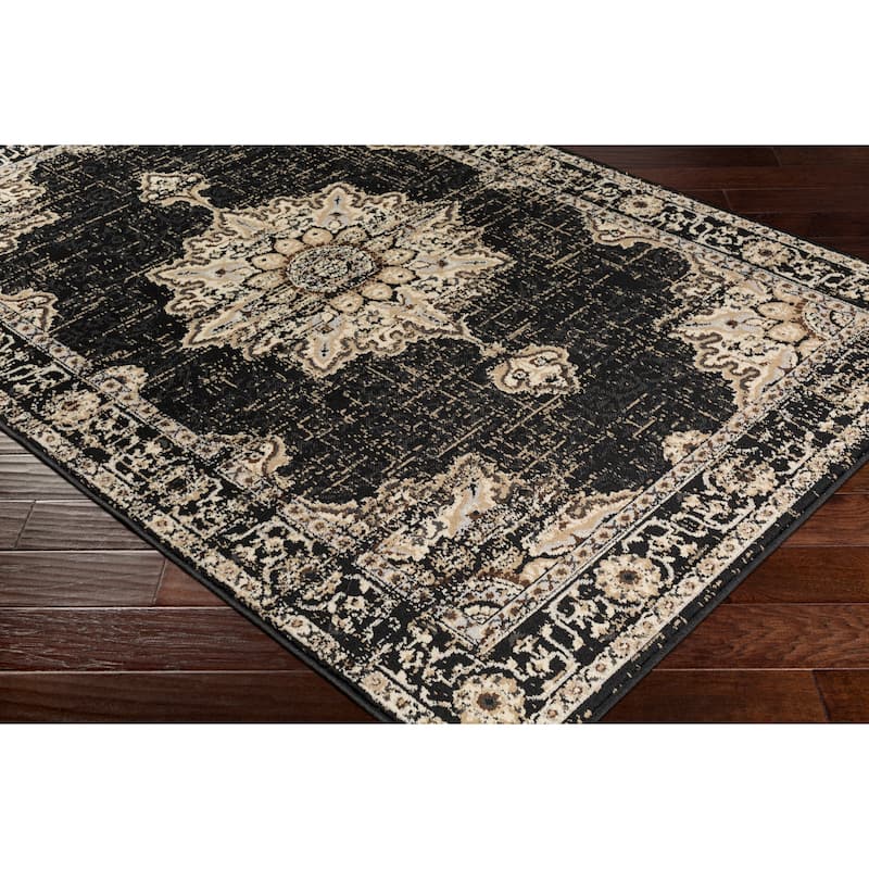 Sheridan Traditional Black Runner - 2' 2" x 7' 6"