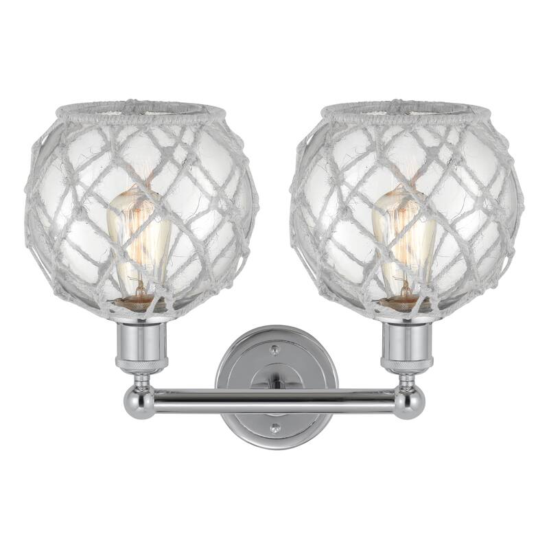 Innovations Lighting Endless Possibilities Edison - Farmhouse Rope - 2 Light 17" Bath Vanity Light