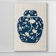 preview thumbnail 4 of 8, Blue & White Ginger Jar-Premium Gallery Wrapped Canvas