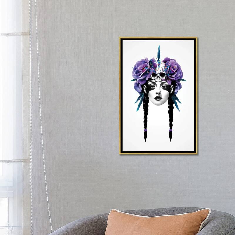 iCanvas "New Way Warrior" by Ruben Ireland Framed