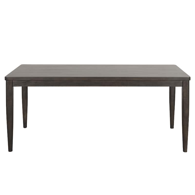 Furniture of America Lennox Modern 7-Piece Dark Walnut Rubberwood Dining Set