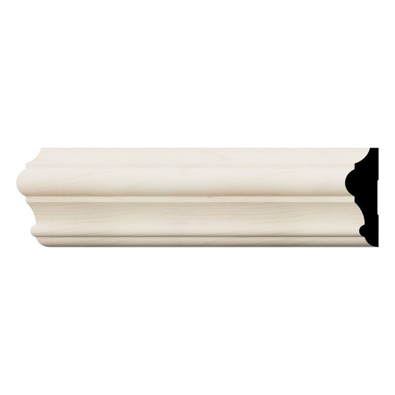WM397 1-in D x 3-1/2-in W x 96-in L Americraft Solid Hardwood Stain Grade Chair Rail Moulding - Maple