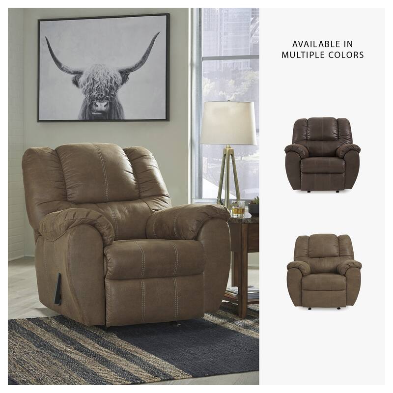 McGann Contemporary Rocker Recliner Brown