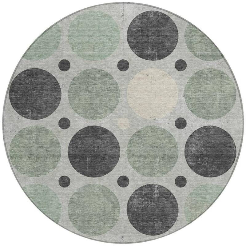 HomeRoots Geometric Transitional Rectangle Outdoor Rug